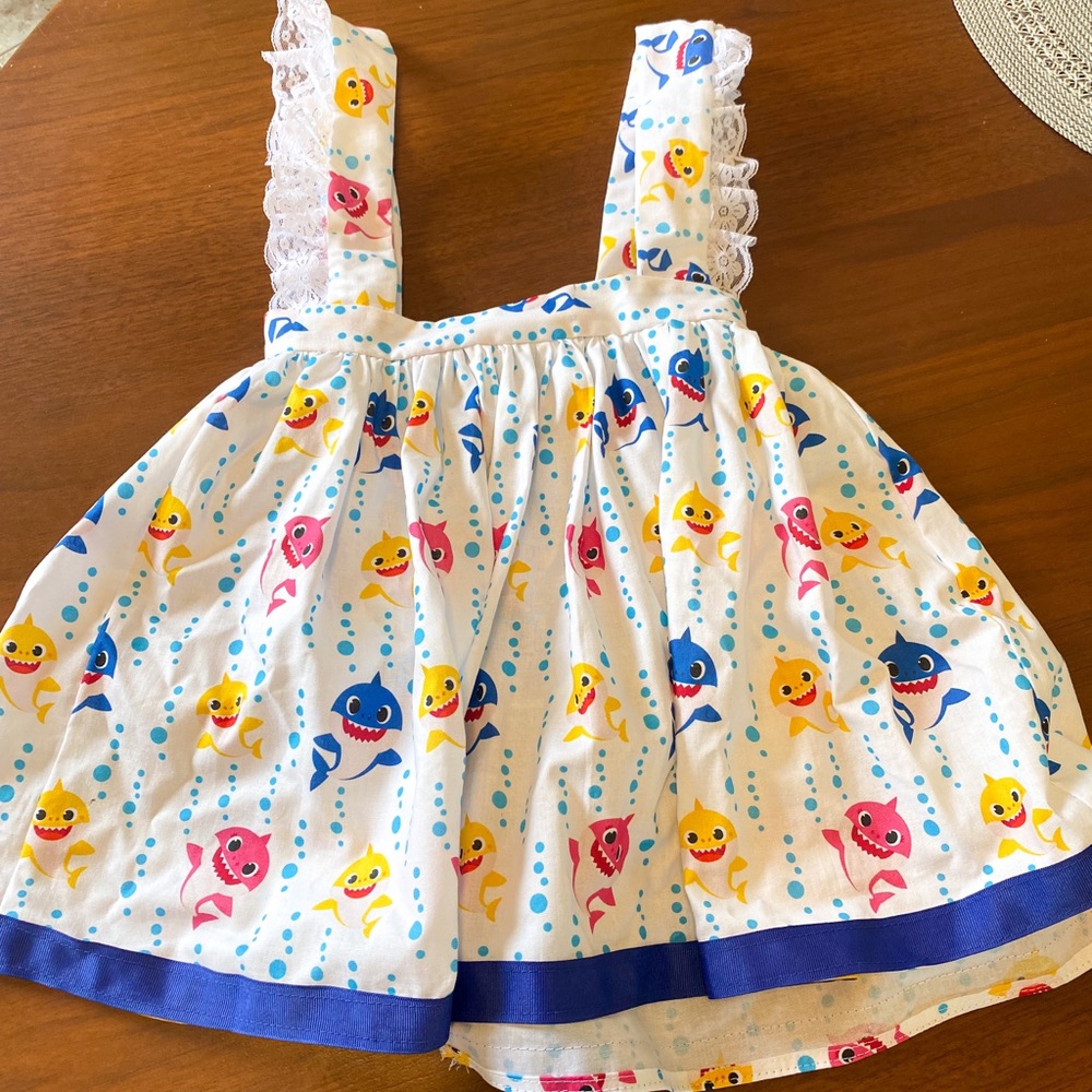 Baby Shark Suspender Dress